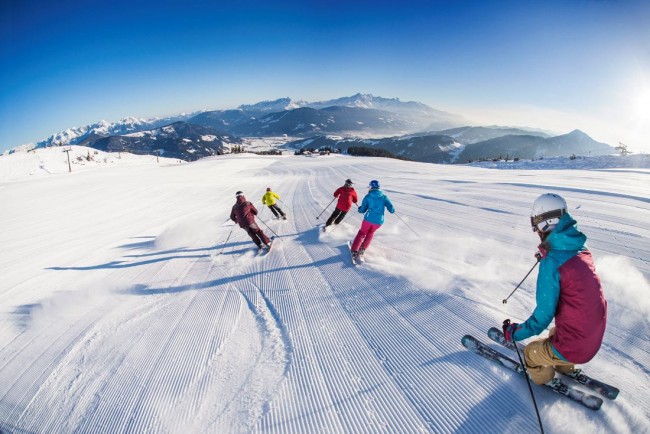 Skifahren in eines der besten Skigebiete © Flachau Tourismus